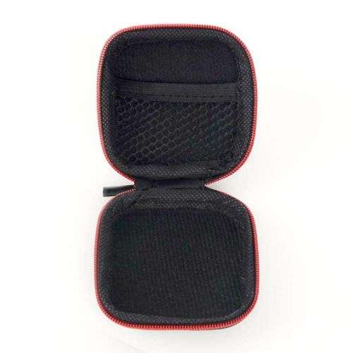 Square Portable Pocket Zipper Storage Bag For Headphone Earphone Earbuds TF SD Card