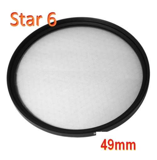 6-point star Filter for lens with 49mm Filter Thread