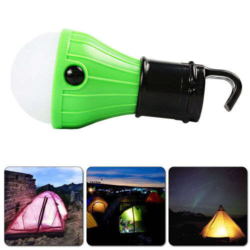 Camping 3 LED Lantern Outdoor Emergency Tent Lamp Light Bulb with Hanging Hook
