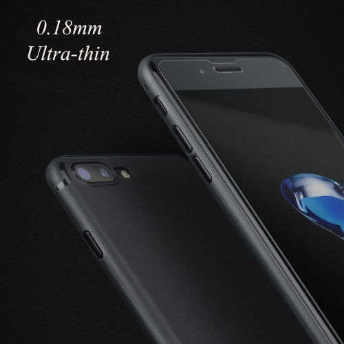 Ultra-thin Soft TPU Matte Back Case Cover For iPhone 7 Plus, 8 Plus