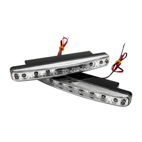 2x 8-LED Super Bright Car Daytime Running Lights (Set of 2)