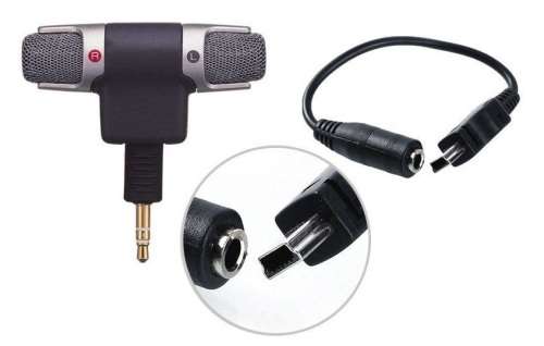 Stereo External Microphone + 3.5mm Conversion Adapter