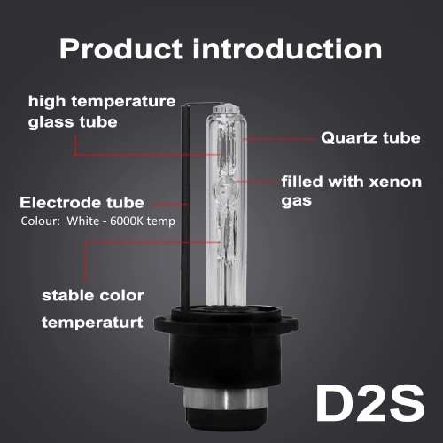 2x 35W 6000k D2S Xenon HID Car Headlight Bulbs