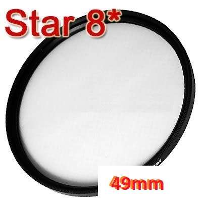 8-point star Filter for lens with 49mm Filter Thread