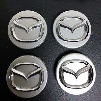 4pcs 56mm Car Wheel Centre Caps Rim Hubcaps for Mazda 2 3 5 6 Axela CX-4 CX-5 CX9 (SILVER)