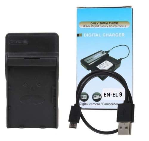 Generic USB Charger for Nikon EN-EL9 / 9A Battery ( Nikon D5000 D3000 D40 D40X D60)