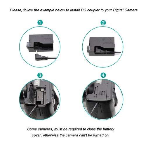 Power Bank LP-E8 TYPE-C Cable DR-E5 ACK-E8 DC Coupler for Canon 550D 600D 650D 700D etc.