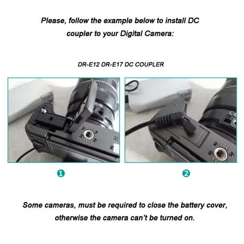 Power Bank LP-E12 USB Cable DR-E12 ACK-E12 DC Coupler for Canon EOS M M2 M10 M100 M200 M50 M50 MK 2