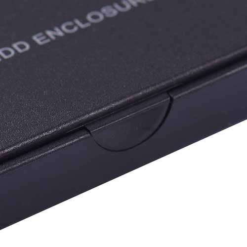 Black USB 2.0 HDD Enclosure SSD Case for 2.5 Inch External SATA Hard Disk Drive for up to 2TB
