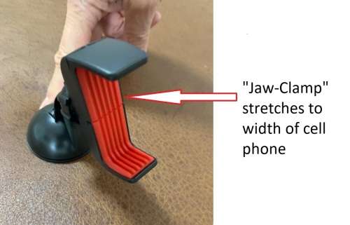 Car Suction clamp Mount Clip Holder Stand for Smartphone, GPS
