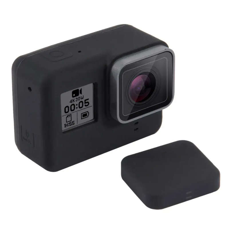 Soft Silicone Protective Housing plus Protective Lens Cap for GoPro Hero 5 Camera (Mk 2)