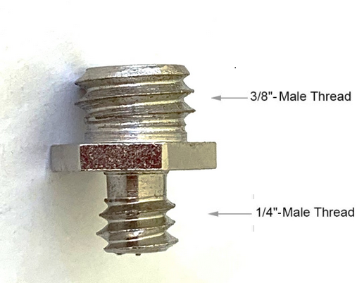Double Head Stud 1/4 - 3/8 Thread Adapter Screw (Mk ii)