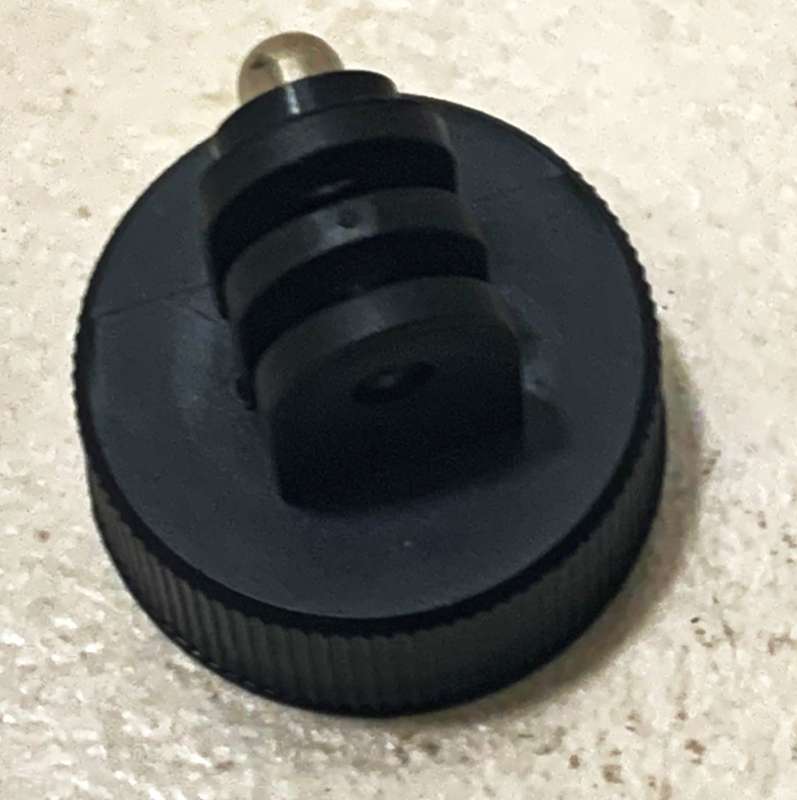 Plastic Bottle Cap Mount Tripod Adapter Holder For GOPRO HERO5 4 3 2 1 SJCAM (Black)