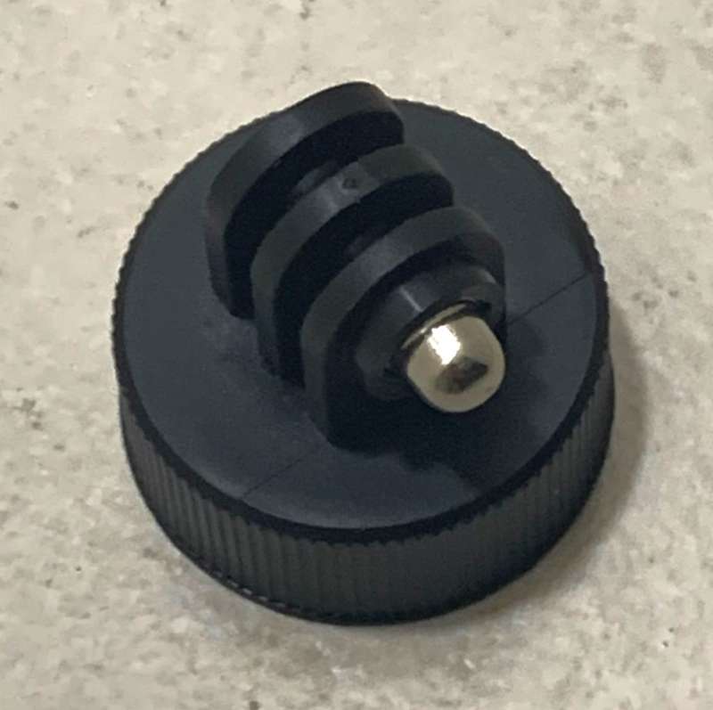 Plastic Bottle Cap Mount Tripod Adapter Holder For GOPRO HERO5 4 3 2 1 SJCAM (Black)