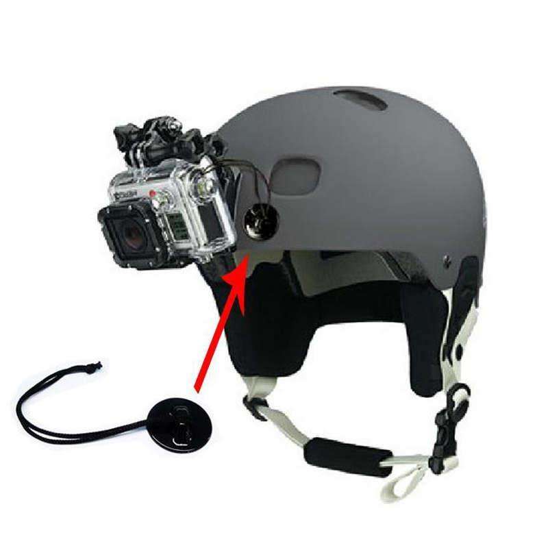 2x Camera Tether Strap with Adhesive Mount for GoPro and other Sports Cameras