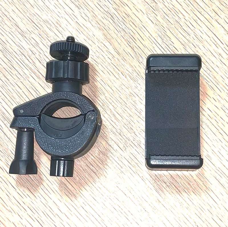 BICYCLE / BIKE HANDLEBAR SEATPOST POLE MOUNT WITH BRACKET (CLAMP) FOR CELLPHONE, SPORTSCAMERA
