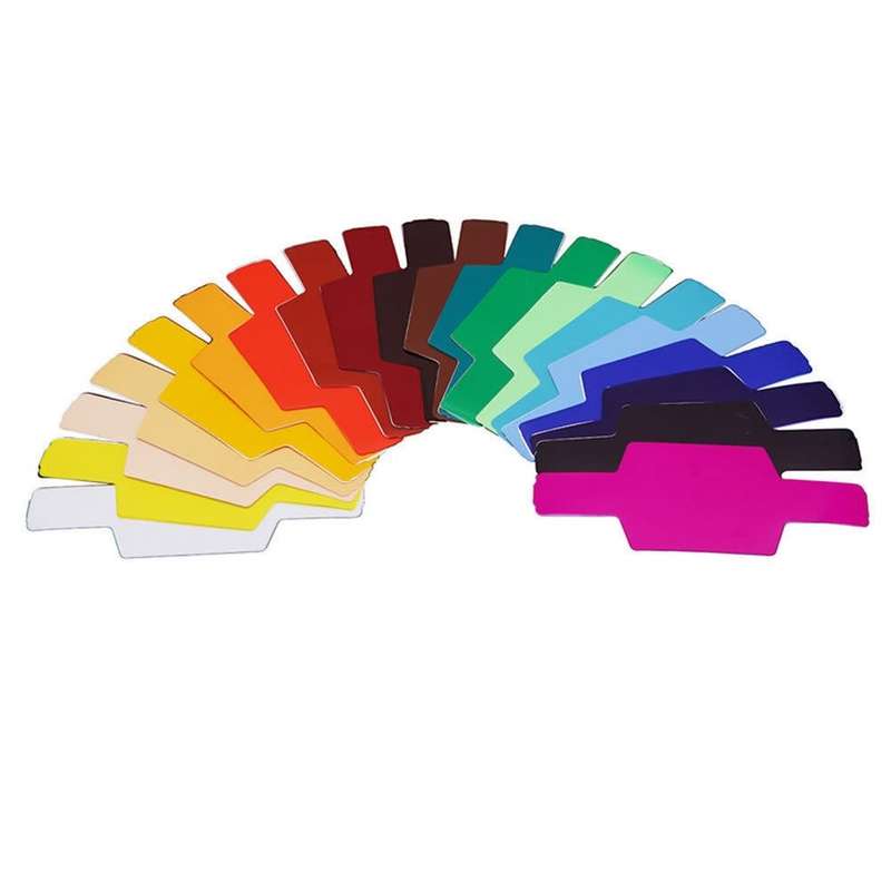 19 Colour Flash Diffuser Kit for All Speedlight Flashes