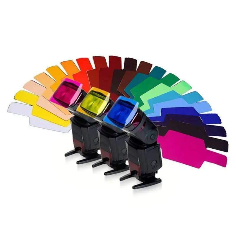 19 Colour Flash Diffuser Kit for All Speedlight Flashes