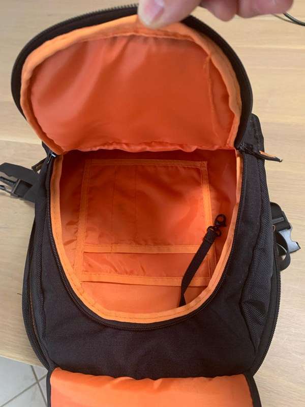 Camera Bag Backpack DSLR Case (Orange Inner)