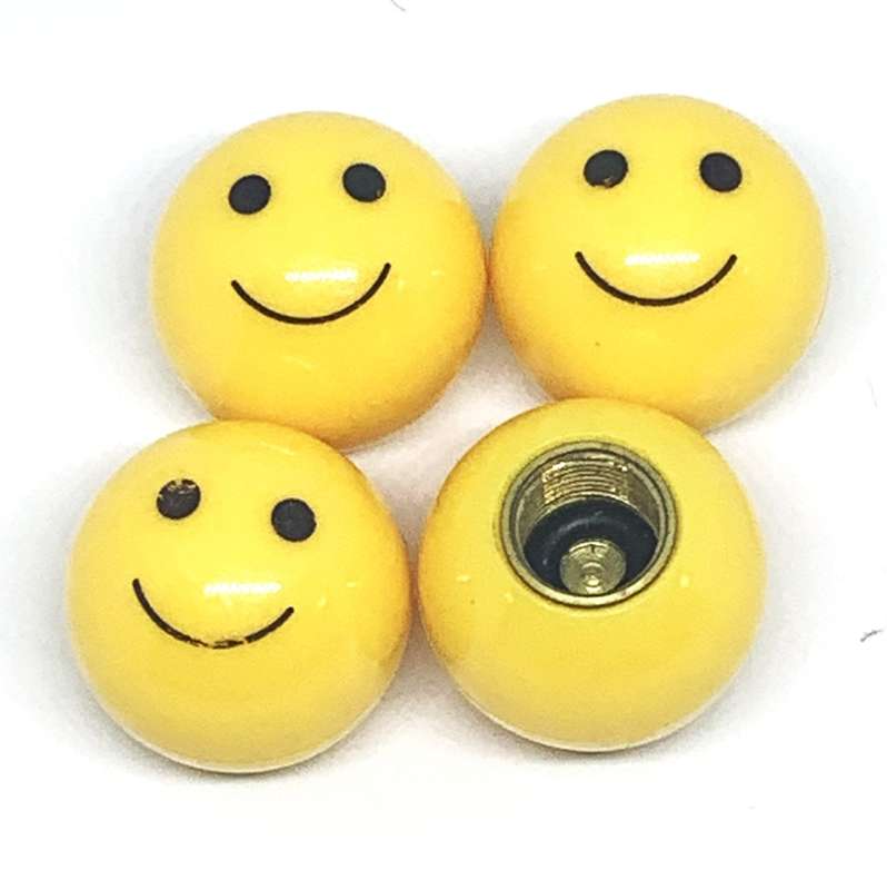 Smiley Valve Caps (Set of 4)