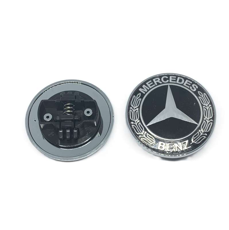 MB Bonnet Emblem Black/Black/Chrome