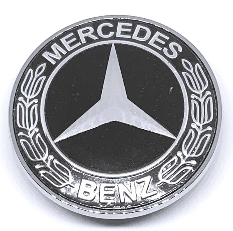 MB Bonnet Emblem Black/Black/Chrome