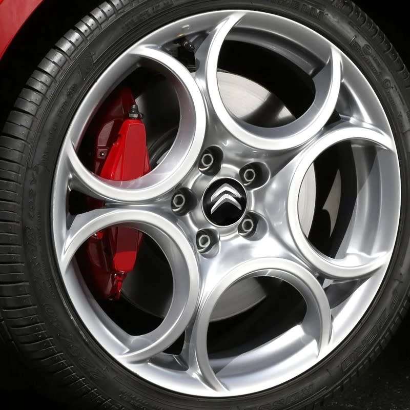 4x 60mm Replacement Hub Wheel Centre Caps for Citroën (Black)