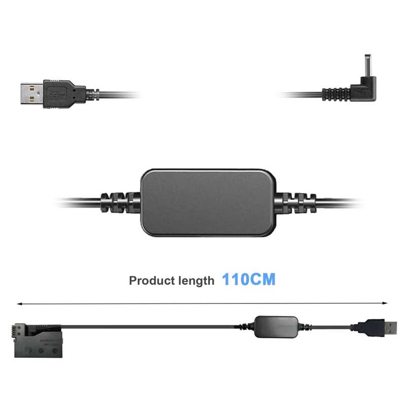 Power Bank LP-E8 USB Cable DR-E8 ACK-E8 DC Coupler for Canon EOS 550D 600D 650D 700D