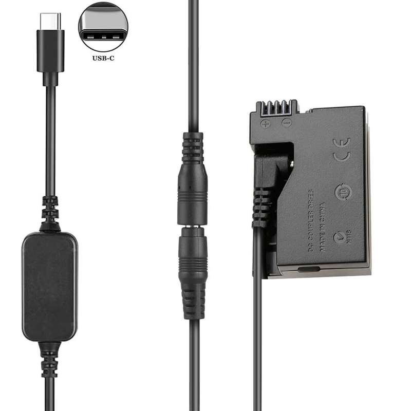 Power Bank LP-E8 TYPE-C Cable DR-E5 ACK-E8 DC Coupler for Canon 550D 600D 650D 700D etc.