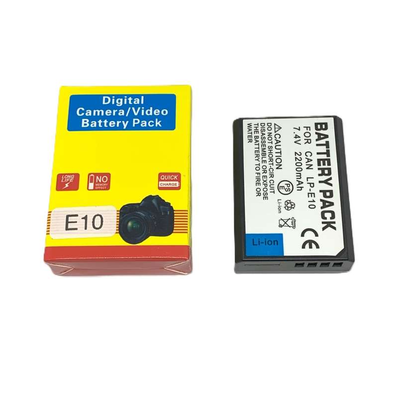 Generic LP-E10 Battery for Canon EOS 1100D / 1200D  / 1300D / 2000D / 4000D (2200 mAh)