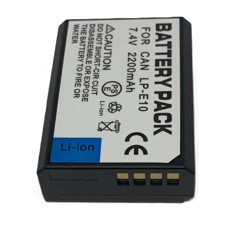 Generic LP-E10 Battery for Canon EOS 1100D / 1200D  / 1300D / 2000D / 4000D (2200 mAh)