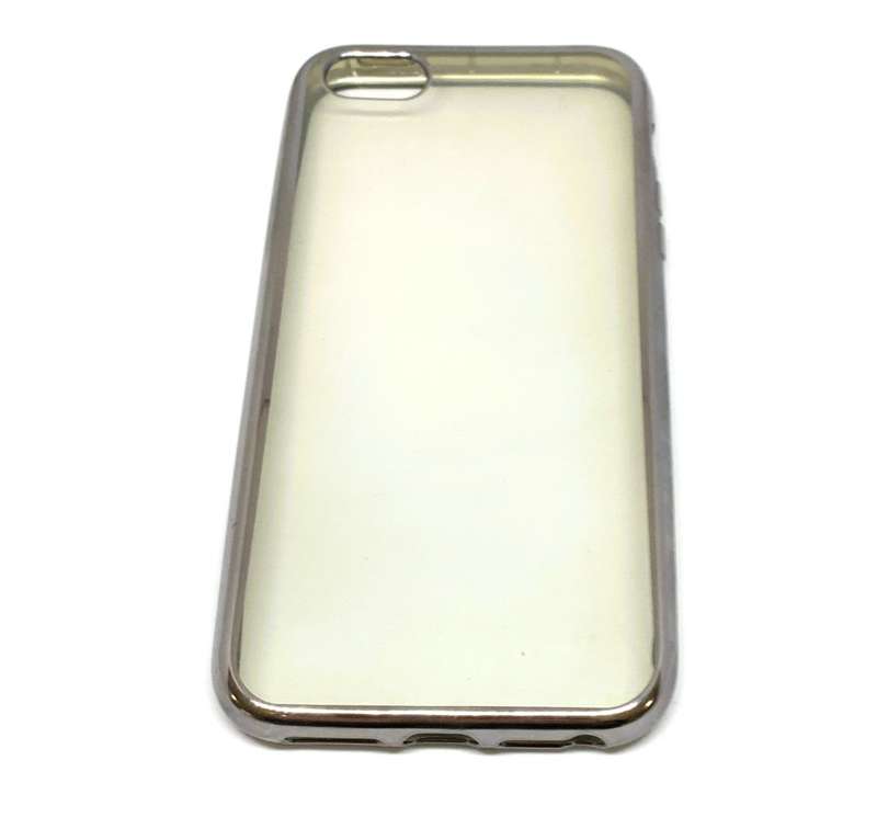Grey Glossy Silicon Soft Protector Rubber TPU PC Cover Case For iPhone 5 5S