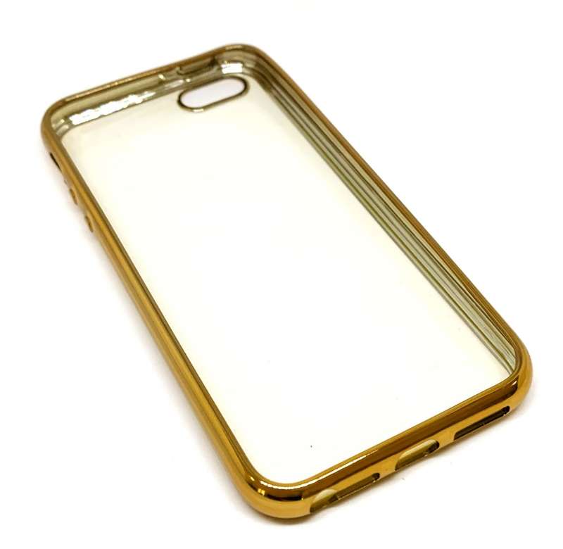 GOLD Glossy Silicon Soft Protector Rubber TPU PC Cover Case For iPhone 5 5S
