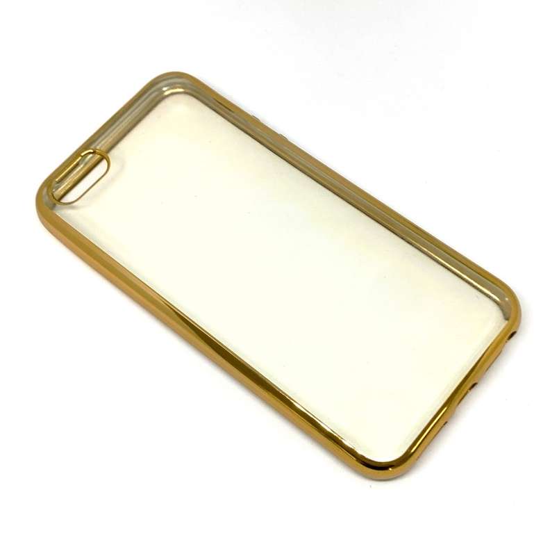GOLD Glossy Silicon Soft Protector Rubber TPU PC Cover Case For iPhone 5 5S