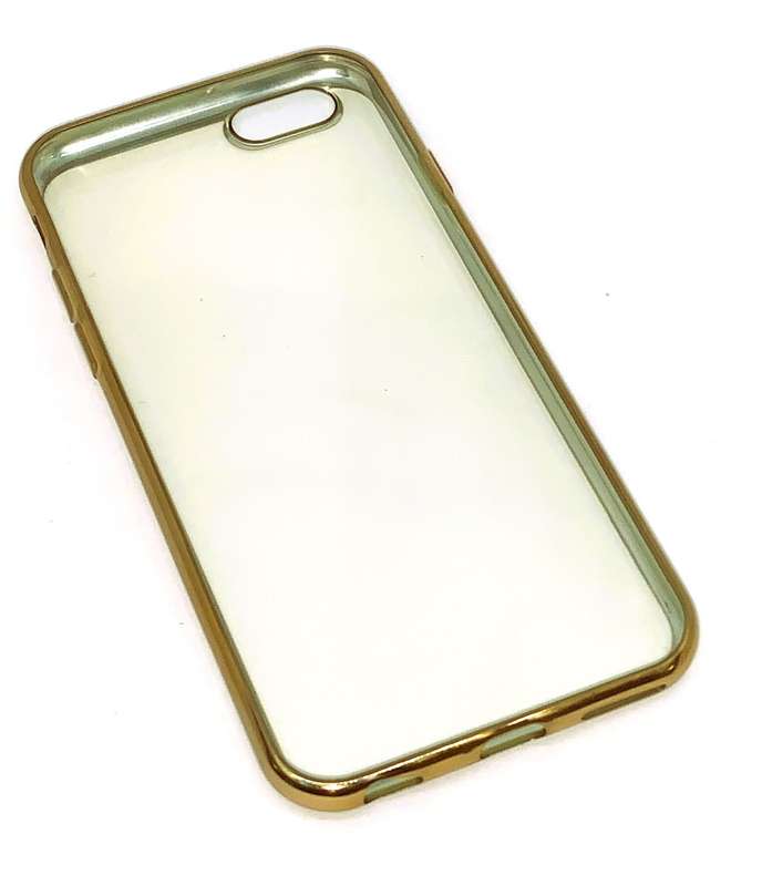 Ultra Slim Soft Silicone Crystal Clear TPU Case Cover For iPhone 6 6s - GOLD