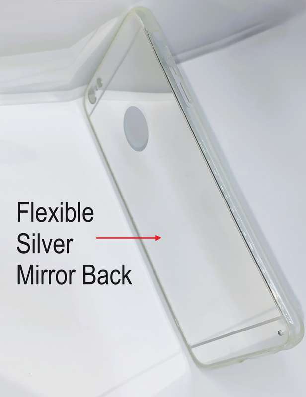 Silver Glossy Silicon Soft Protector Rubber TPU PC Cover Case For iPhone 6+ (5.5)
