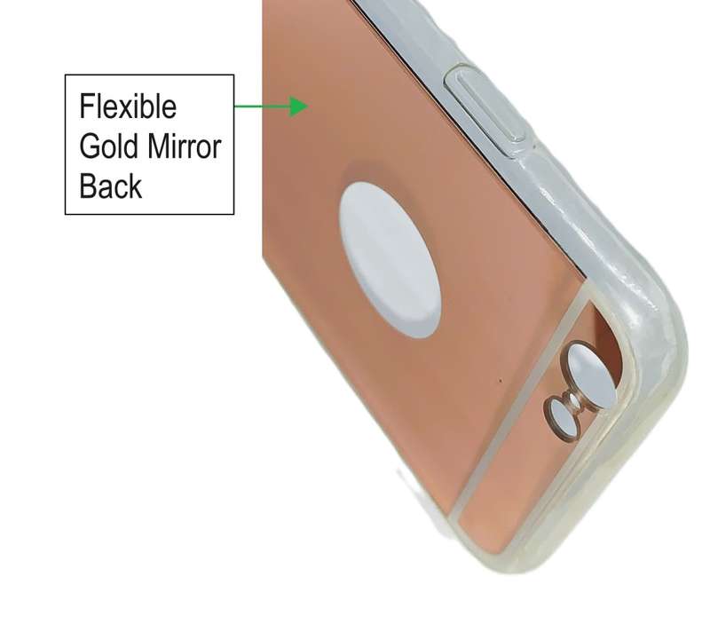 Gold Glossy Silicon Soft Protector Rubber TPU PC Cover Case For iPhone 6 (4,7)