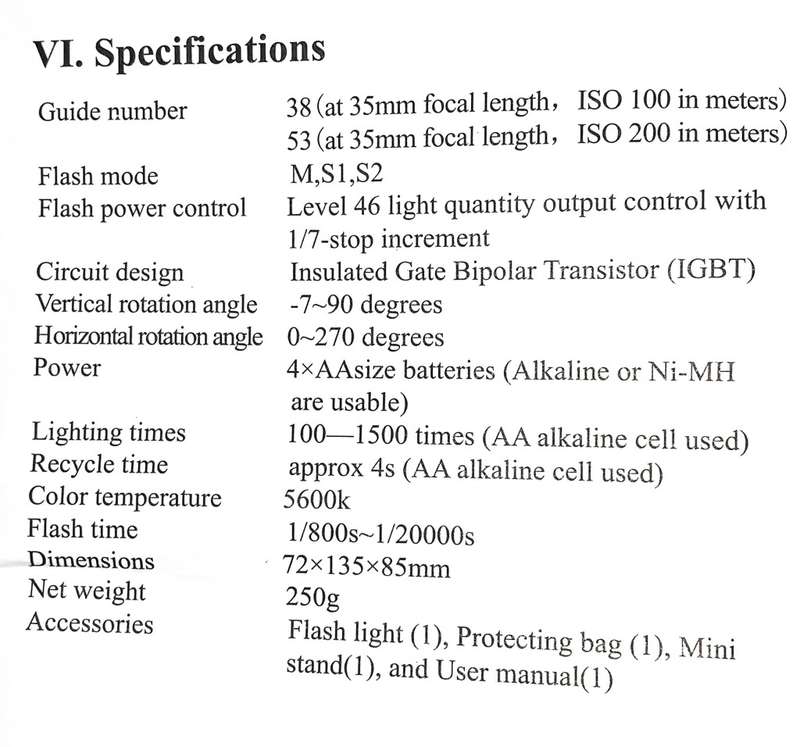 YONGNUO YN-460 (Mark II) Speedlight Flash (for SONY)