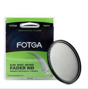 Fotga 82mm Neutral density fader variable filter (ND2 to ND400)