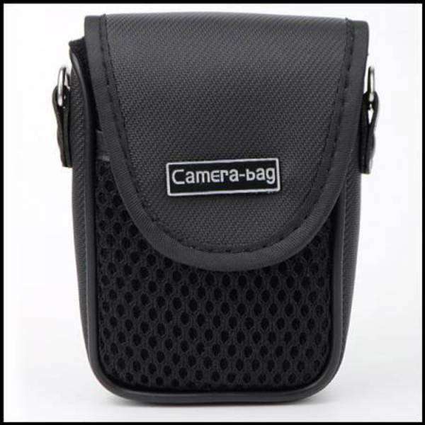 Nylon Bag Pouch Case Pocket Black for Digital Compact Camera