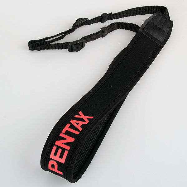 Neoprene Black Neck Strap for PENTAX Cameras