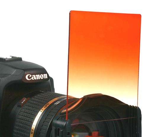 Graduated ND Filter for Cokin P Type Filter (SUNSET - ORANGE)