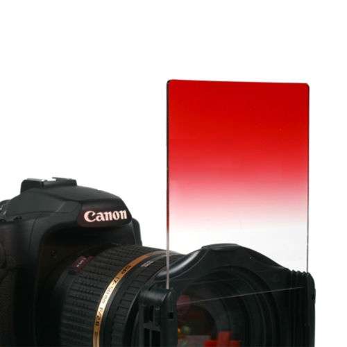 Graduated ND Filter for Cokin P Type Filter (Red)