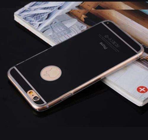 Black Glossy Silicon Soft Protector Rubber TPU PC Cover Case For iPhone 6 /6S  (4.7")