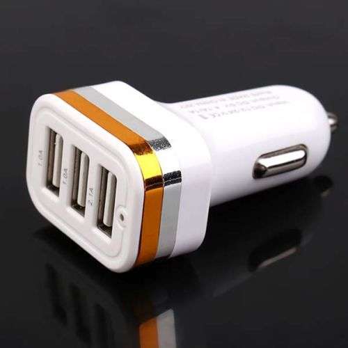 Lighter to USB multiplug (white)