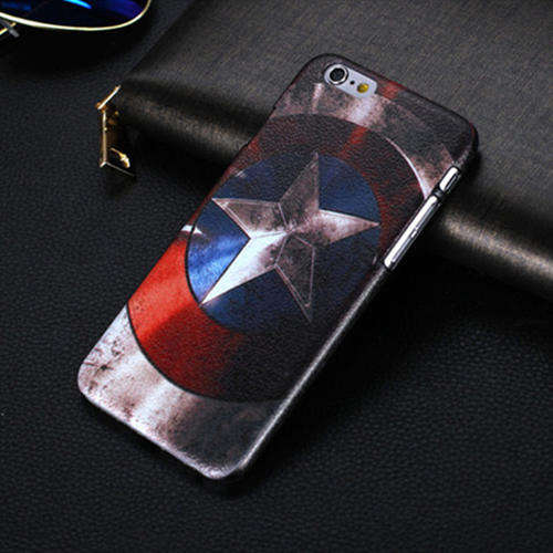 Ultra-Thin Slim CAPTAIN AMERICA Pattern Hard Back Case Cover For iPhone 6 Plus 5.5"