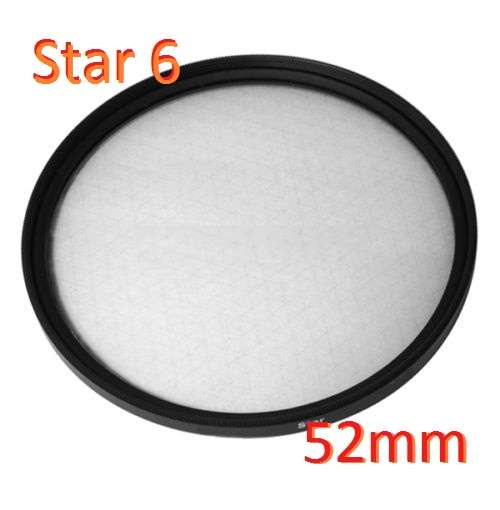 6-point star Filter for lens with 52mm Filter Thread