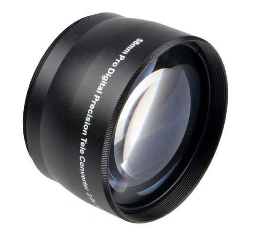 58mm 2.0X Magnification Telephoto Tele-converter Lens For Digital Camera