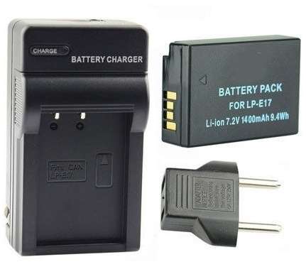 Generic 1400Mah LP-E17 Battery + AC / DC Charger For Canon EOS M3 750D 760D Camera