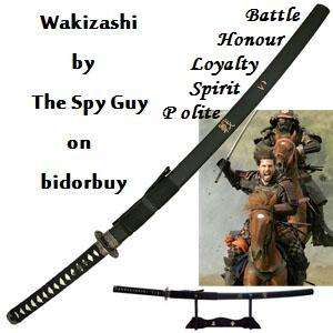Wakizashi 81cm The Last Samurai Sword with Stand for Display Battle Honour Loyalty